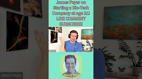 James Peyer on Starting a Bio-Tech Company at 21! #shorts
