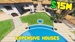 ROBBING $15M IN MANSSIONS AND CARS GTA5 RP