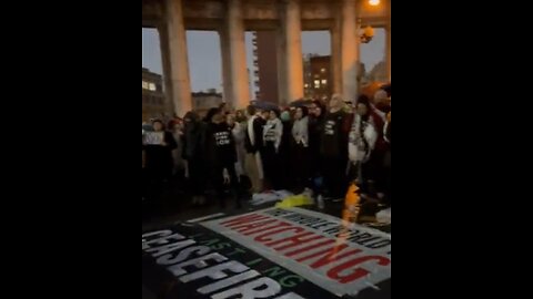 Pro-Hamas Protesters Shut Down The Manhattan Bridge in NYC