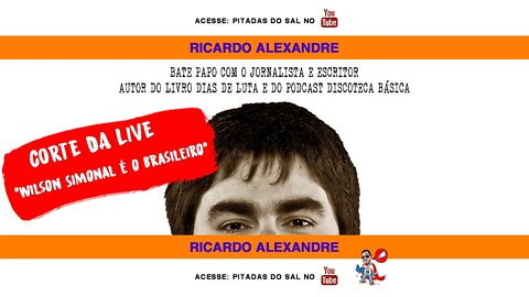 "Wilson Simonal é o brasileiro" - cortes da live com Ricardo Alexandre, do Discoteca Básica