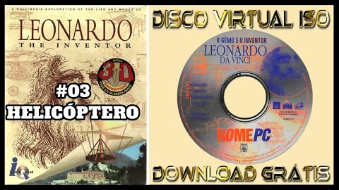 🔴#03 | O Gênio e o Inventor Leonardo da Vinci |”Helicóptero”| CD-ROM 1996| #Shorts