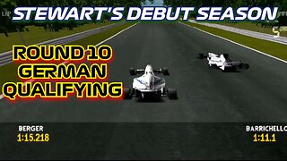 Stewart's Debut Season | Round 10: German Grand Prix Qualifying | Formula 1 '97 (PS1)