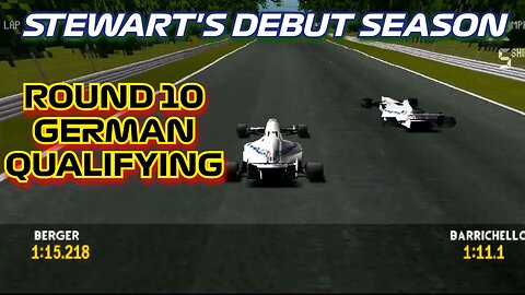 Stewart's Debut Season | Round 10: German Grand Prix Qualifying | Formula 1 '97 (PS1)