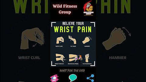 🔥Relieve your wrist pain🔥#shorts🔥#wildfitnessgroup🔥24 April 2023🔥