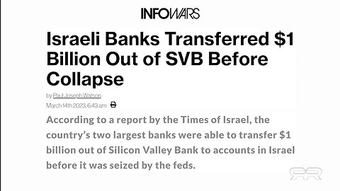 Silicon Valley Bank Collapse | (Part 1) Before VB Collapse Several Executives Sold Off Large Shares of Stock While Mainstream Media Told Their Audience to Invest In Them | 3.9.21 Israel's Two Largest Banks Pulled $1 Billion Out of SVB