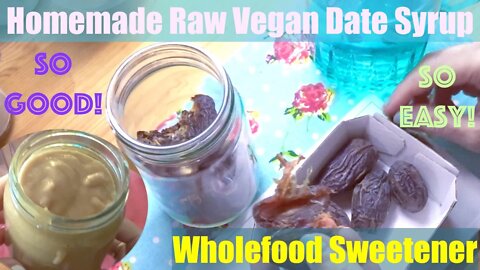 Slimming Medjool Date Paste. Raw Organic Vegan Wholefood Syrup Like Sweetener. Delicious & Healthy!