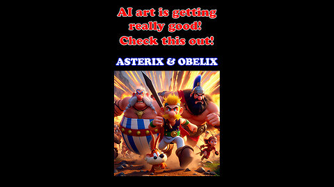 Digital AI art is getting shockingly good! Check this out! Part 28 - Asterix and Obelix.