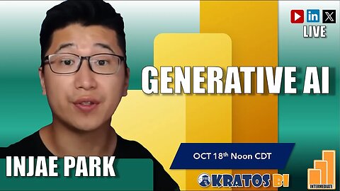 How to Use Generative AI to Create Amazing Power BI Reports - Live with Injae Park! - Intermediate