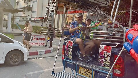 2nd & 3rd Road ~ Songkran Water Fight Festival 2023 ~ Pattaya Thailand