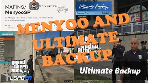 LSPDFR GTA V How To Use Menyoo To Configure Ultimate Backup Uniforms And Clothes Tutorial 124 4K