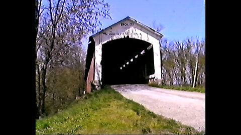 Circa 1989 - Family Visits Covered Bridge in Brazil, Indiana