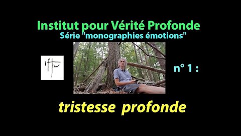 Catalogue des Émotions" n° 1 : Tristesse profonde