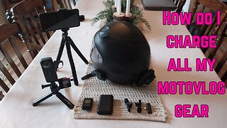 How do I charge all my motovlog gear?