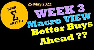 BriefCrypto-Week 3-BUY PLAN ON HOLD-MACRO VIEW-BETTER BUYS AHEAD ?? - 25 May 2022