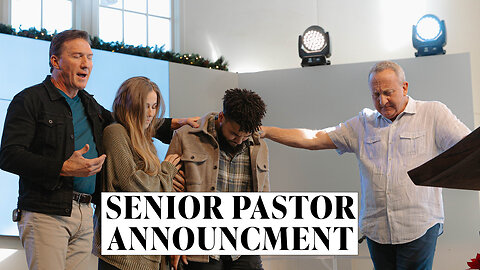 Senior Pastor Announcement - Pastor Micah Stephens