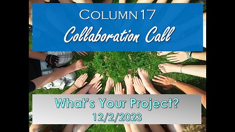 Column17 Collaboration Call 12/2/2023