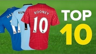10 Best Selling UK Football Shirts 2013