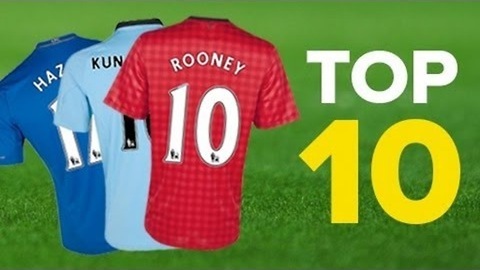 10 Best Selling UK Football Shirts 2013