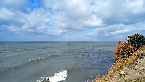 Lake Erie on a Blustery Day With Crashing Waves ~ November 9, 2023