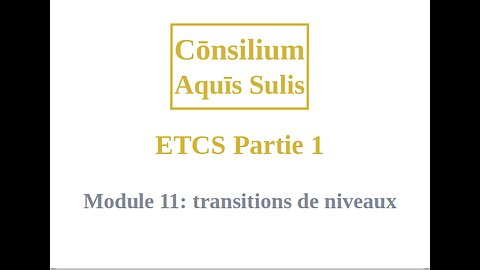 ETCS Partie 1 Module 11 (Français)