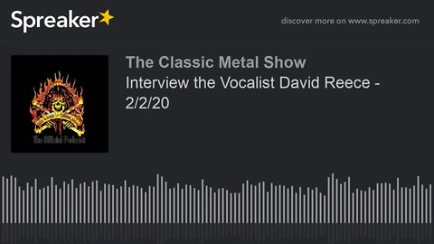 CMS HIGHLIGHT - Interview the Vocalist David Reece - 2/2/20