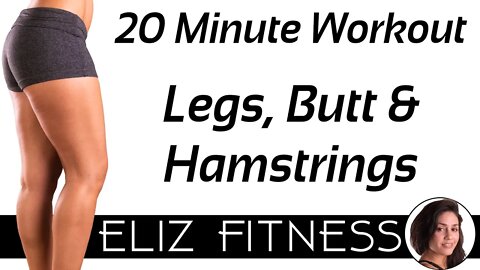 Fat Burning Sculpt for Legs, Thighs & Glutes ♥ No Equipment Workout, Butt Lift Tone | Eliz Fitness