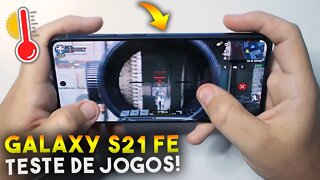 Galaxy S21 FE - Teste de JOGOS! COD Mobile, Free Fire e PES será que roda liso?