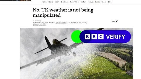 BBC Debunk weather modification! REALLY???? How I laughed