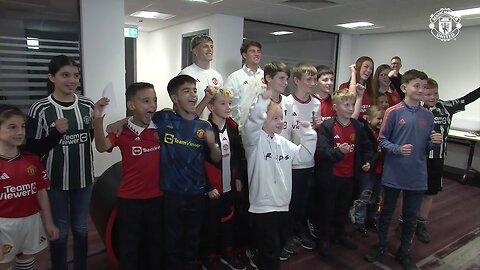 Garnacho and Pellistri Answers Young Manchester United Fans Questions