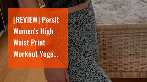 [REVIEW] Persit Women's High Waist Print Workout Yoga Shorts with 2 Hidden Pockets, Non See-Thr...