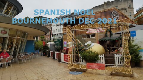 Spanish Noel. Christmas time in bournemouth. Xmas lights , December 2021