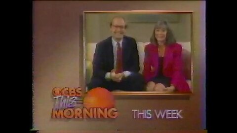 CBS THIS MORNING #1 (1988) [#thriftrips #VHSRIP #theVHSinspector]