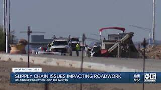Supply chain issues could cause delays in Loop 202 construction project