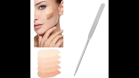 Goege Pro Stainless Steel Cosmetic Makeup Palette Spatula Tool (L5.9*W3.9 inch)