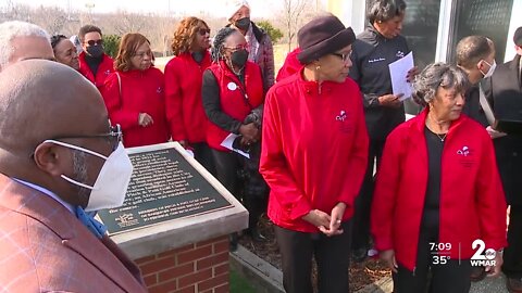 Black female golfers display memorial in light of Black History Month