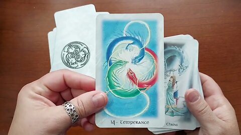 Flipthrough of The Celtic Dragon Tarot by D. J. Conway and Lisa Hunt