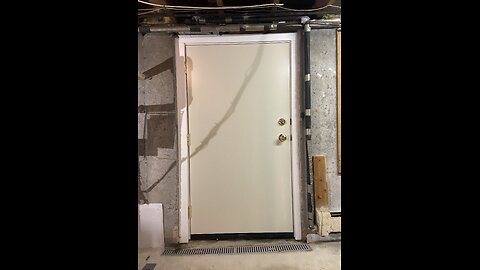 Time lapse - basement, steel entry door