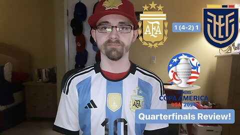 RSR6: Argentina 1 (4-2) 1 Ecuador CONMEBOL Copa América 2024 Quarterfinals Review!