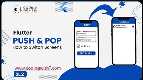 3.2 - Navigate to a new screen in flutter - Flutter Push Pop 2024_2025