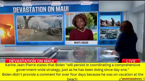Karine Jean-Pierre states that Biden "will persist in coordinating a comprehensive