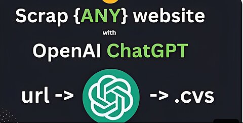 Web Scraping any website with ChatGPT