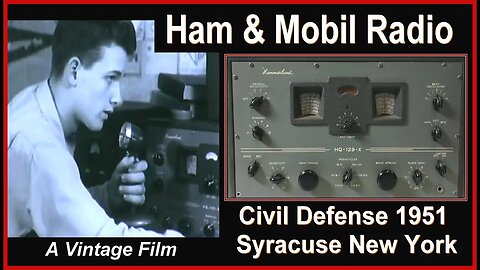 HAM Radio in Emergency Civil Defense Communications Vintage 1951 New York City Hammarlund