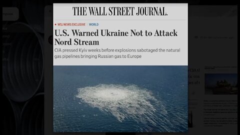 If Ukraine Attacked NATO by Blowing Up Nordstream, Why Do They Keep Getting Billions From The U.S.?