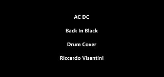 AC DC - Back In Black - Drum Cover