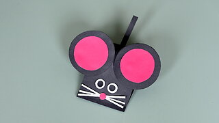 How To Make Easy Paper Mouse - Easy Paper Crafts for Kids / DIY Simple Mouse