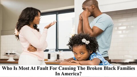 Who Is Most At Fault For Causing The Broken Black Family Problem In America?