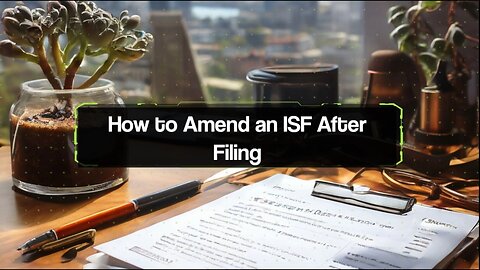 Is it Possible to Amend an ISF After Filing?