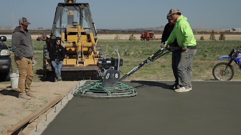 How to pour big concrete pads with Metal Screed Chairs