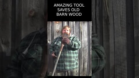 AMAZING TOOL SAVES old BARN Wood