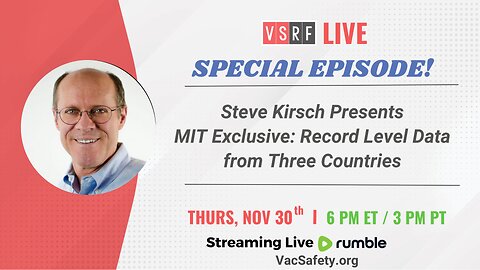 VSRF Live #104: Exclusive MIT Speech by Steve Kirsch